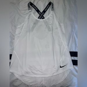 White Nike racer back